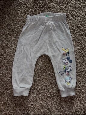Disney Light Gray Mickey & Friends Jogger Pants for Kids